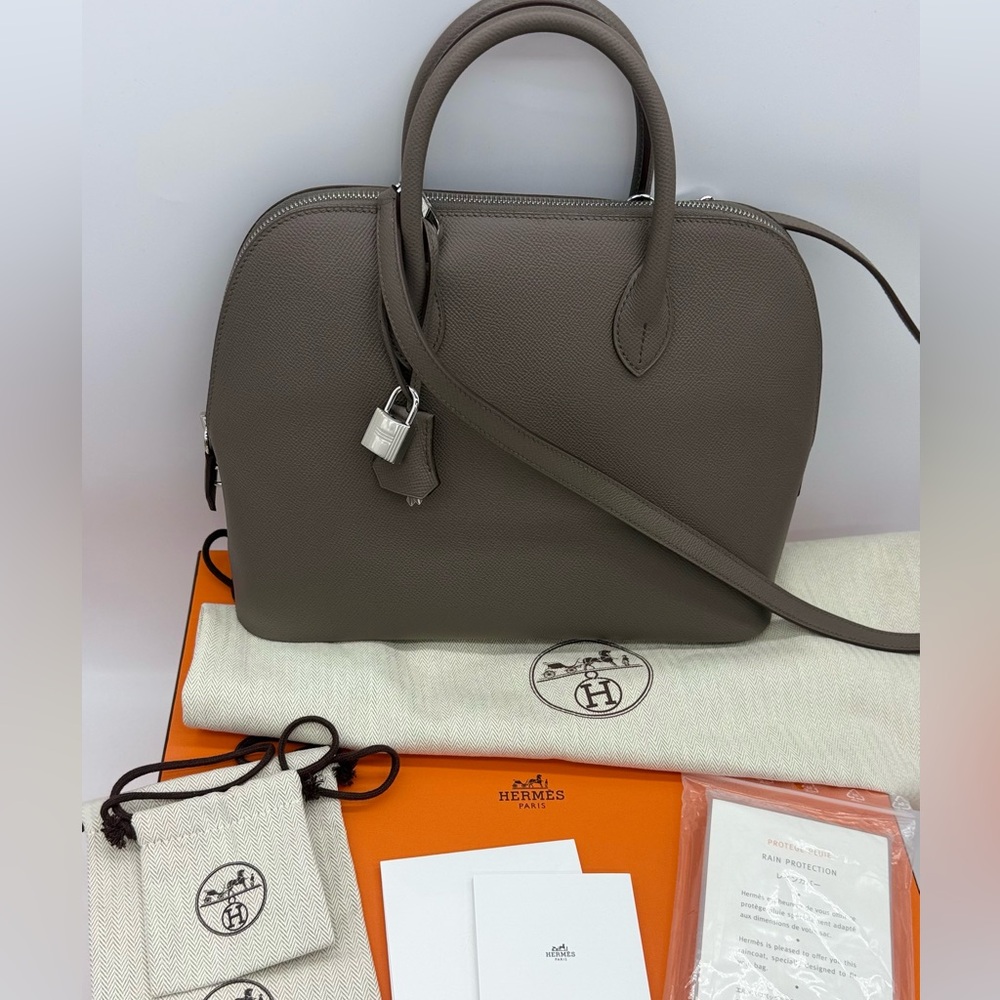 Authentic Hermes Taurillon Novillo 1923 Bolide 30